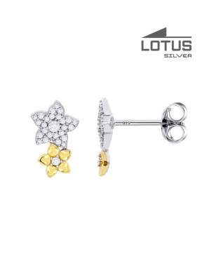 Lotus Silver women's earrings
